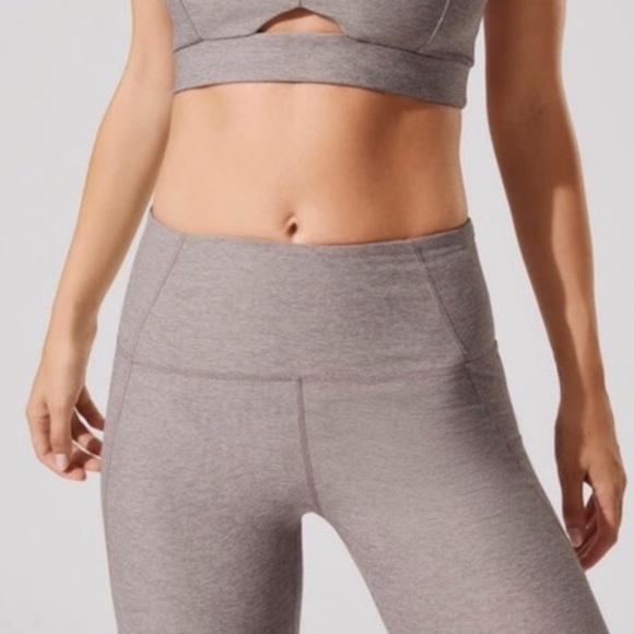 Varley Pants - Varley Purple Gray High Waisted XXS Athletic leggings